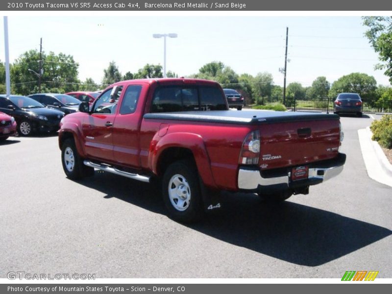 Barcelona Red Metallic / Sand Beige 2010 Toyota Tacoma V6 SR5 Access Cab 4x4