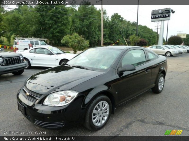 Black / Gray 2009 Chevrolet Cobalt LS Coupe