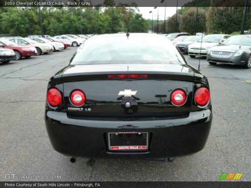 Black / Gray 2009 Chevrolet Cobalt LS Coupe