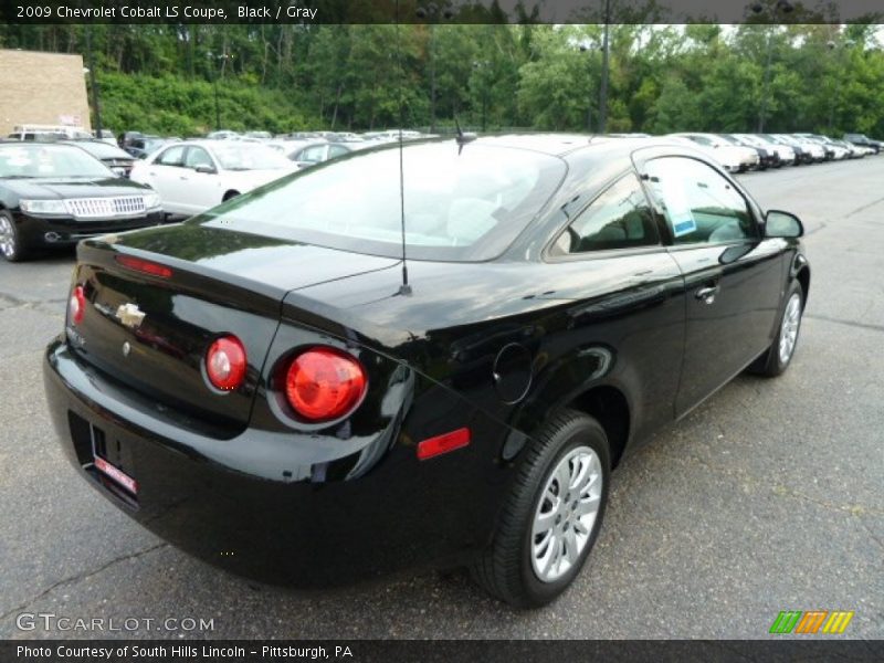 Black / Gray 2009 Chevrolet Cobalt LS Coupe
