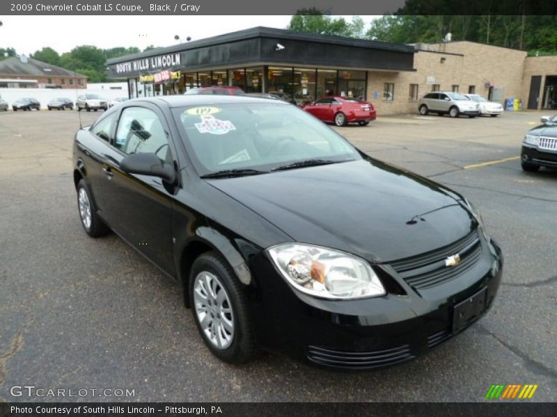 Black / Gray 2009 Chevrolet Cobalt LS Coupe