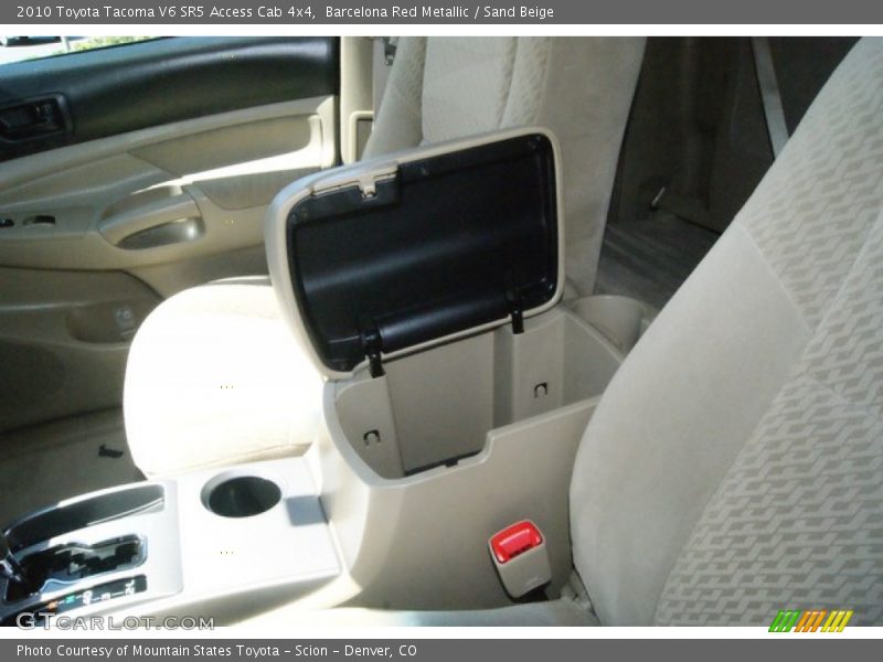 Barcelona Red Metallic / Sand Beige 2010 Toyota Tacoma V6 SR5 Access Cab 4x4