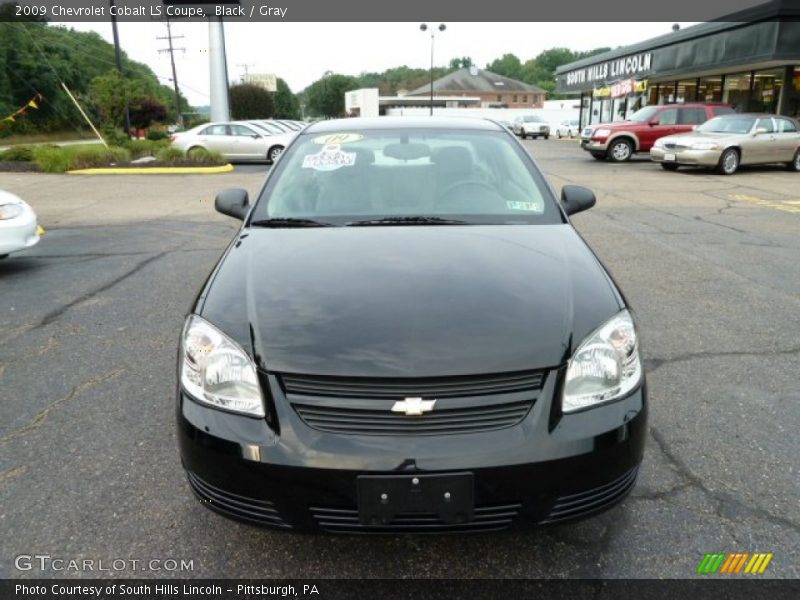 Black / Gray 2009 Chevrolet Cobalt LS Coupe