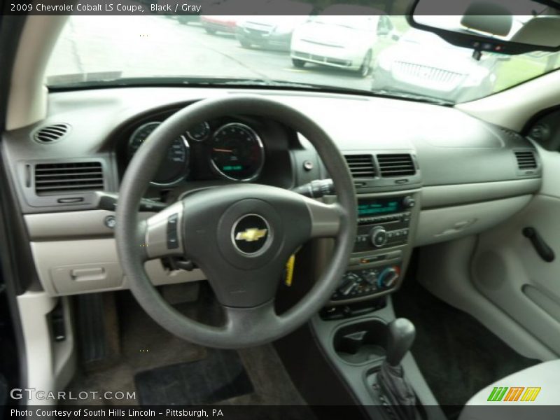 Black / Gray 2009 Chevrolet Cobalt LS Coupe