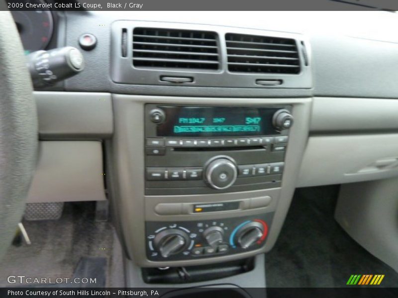 Black / Gray 2009 Chevrolet Cobalt LS Coupe