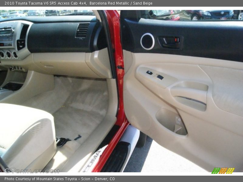 Barcelona Red Metallic / Sand Beige 2010 Toyota Tacoma V6 SR5 Access Cab 4x4