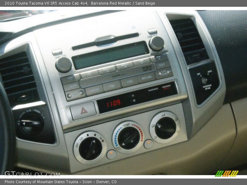Barcelona Red Metallic / Sand Beige 2010 Toyota Tacoma V6 SR5 Access Cab 4x4