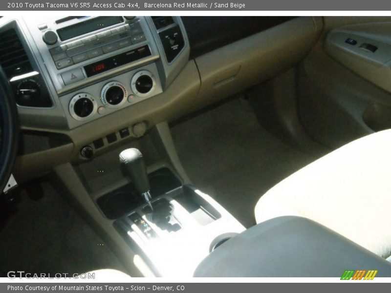 Barcelona Red Metallic / Sand Beige 2010 Toyota Tacoma V6 SR5 Access Cab 4x4