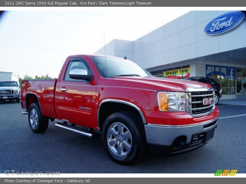 Fire Red / Dark Titanium/Light Titanium 2011 GMC Sierra 1500 SLE Regular Cab