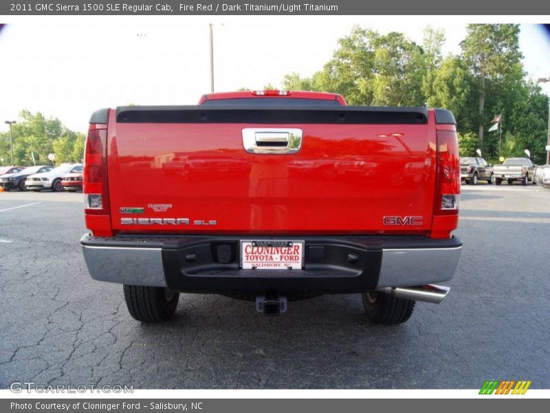 Fire Red / Dark Titanium/Light Titanium 2011 GMC Sierra 1500 SLE Regular Cab