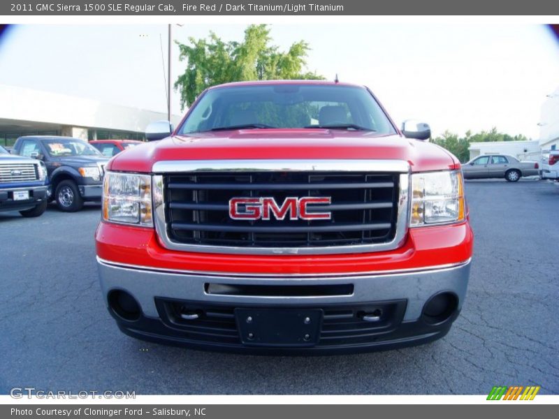 Fire Red / Dark Titanium/Light Titanium 2011 GMC Sierra 1500 SLE Regular Cab