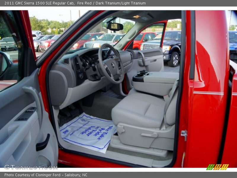 Fire Red / Dark Titanium/Light Titanium 2011 GMC Sierra 1500 SLE Regular Cab