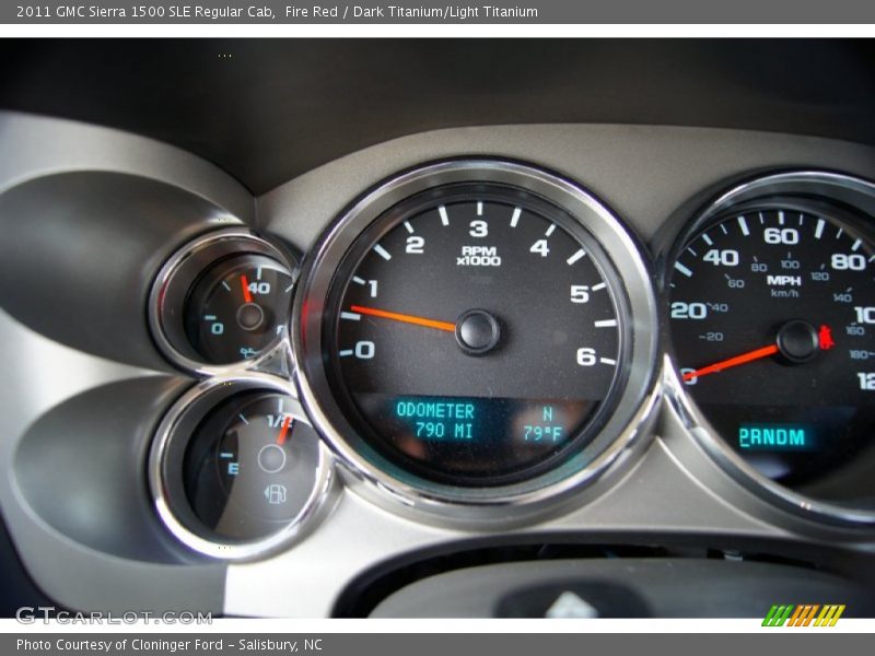 Fire Red / Dark Titanium/Light Titanium 2011 GMC Sierra 1500 SLE Regular Cab