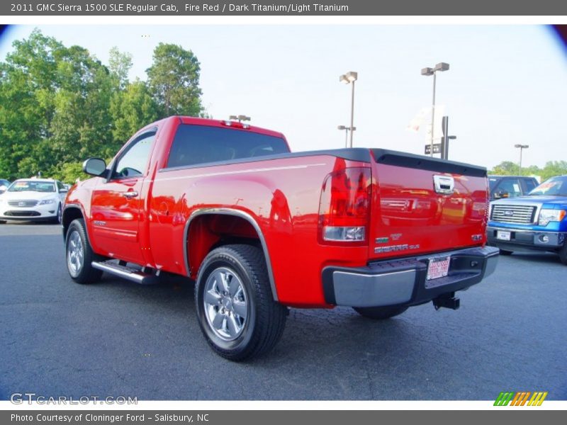 Fire Red / Dark Titanium/Light Titanium 2011 GMC Sierra 1500 SLE Regular Cab