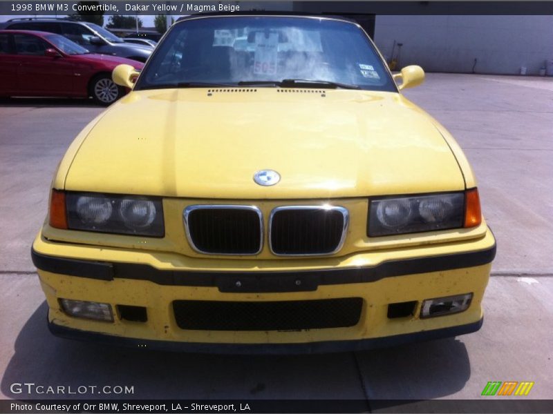 Dakar Yellow / Magma Beige 1998 BMW M3 Convertible