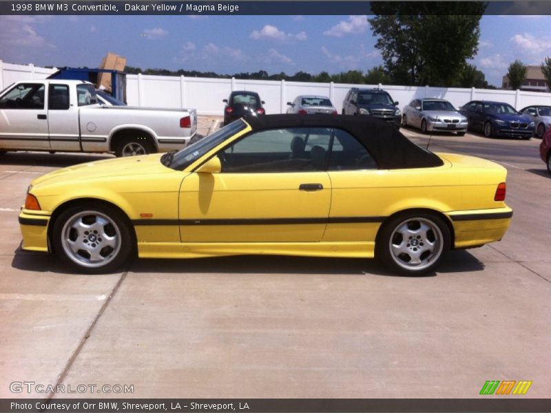  1998 M3 Convertible Dakar Yellow