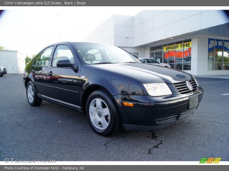 Black / Beige 2000 Volkswagen Jetta GLS Sedan