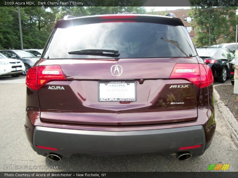 Dark Cherry Pearl / Ebony 2009 Acura MDX