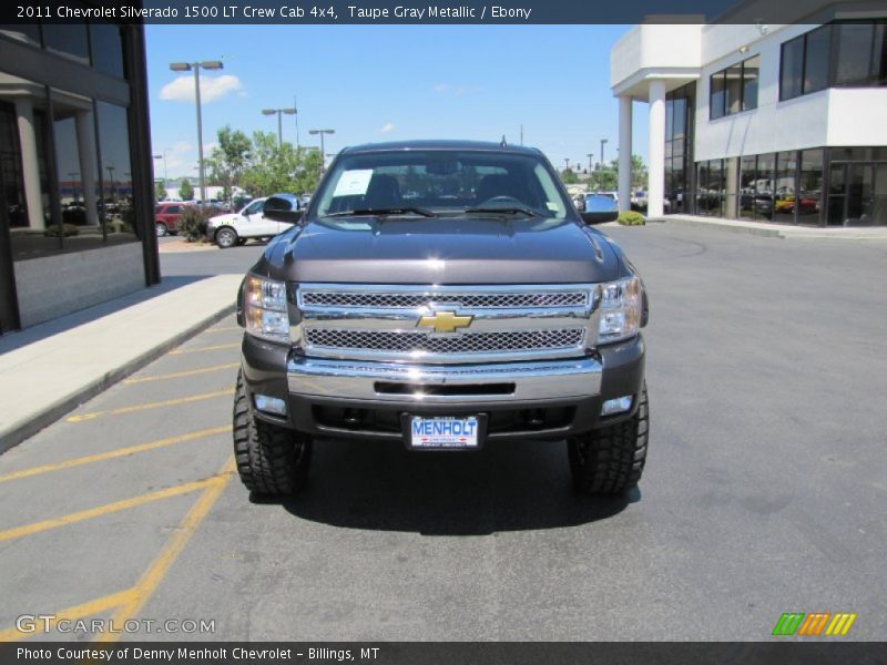 Taupe Gray Metallic / Ebony 2011 Chevrolet Silverado 1500 LT Crew Cab 4x4