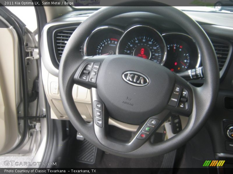 Satin Metal / Beige 2011 Kia Optima LX
