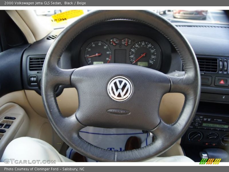 Black / Beige 2000 Volkswagen Jetta GLS Sedan
