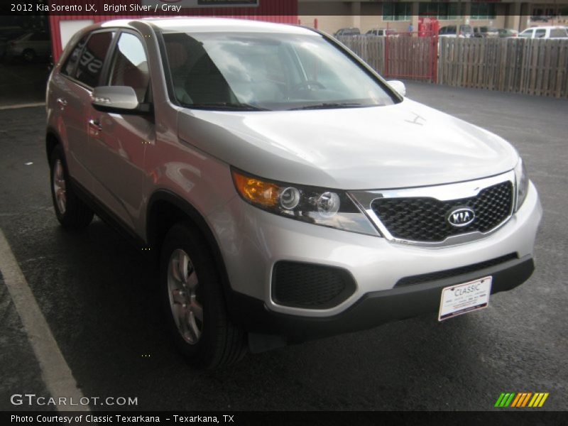 Bright Silver / Gray 2012 Kia Sorento LX