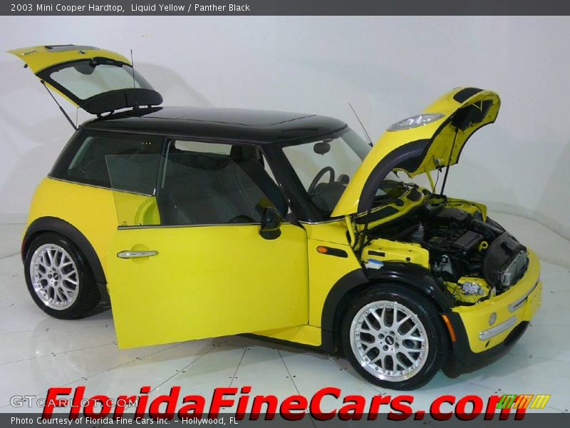 Liquid Yellow / Panther Black 2003 Mini Cooper Hardtop