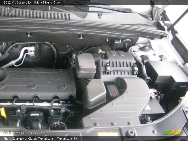  2012 Sorento LX Engine - 2.4 Liter GDI DOHC 16-Valve Dual CVVT 4 Cylinder