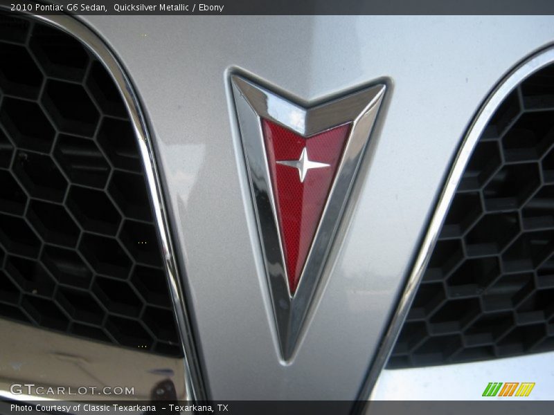 Quicksilver Metallic / Ebony 2010 Pontiac G6 Sedan