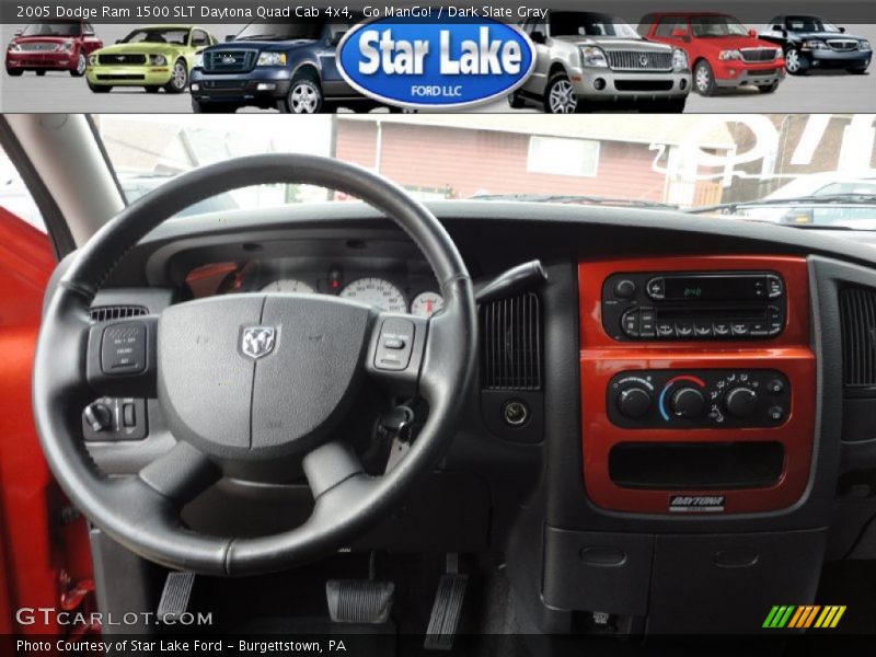 Go ManGo! / Dark Slate Gray 2005 Dodge Ram 1500 SLT Daytona Quad Cab 4x4