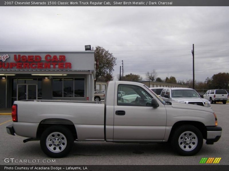 Silver Birch Metallic / Dark Charcoal 2007 Chevrolet Silverado 1500 Classic Work Truck Regular Cab