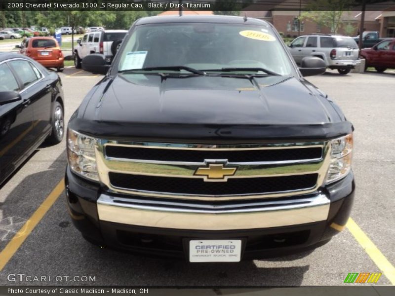 Black / Dark Titanium 2008 Chevrolet Silverado 1500 LS Regular Cab