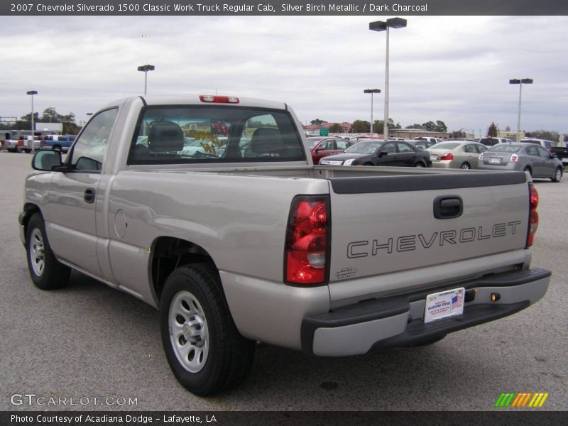 Silver Birch Metallic / Dark Charcoal 2007 Chevrolet Silverado 1500 Classic Work Truck Regular Cab