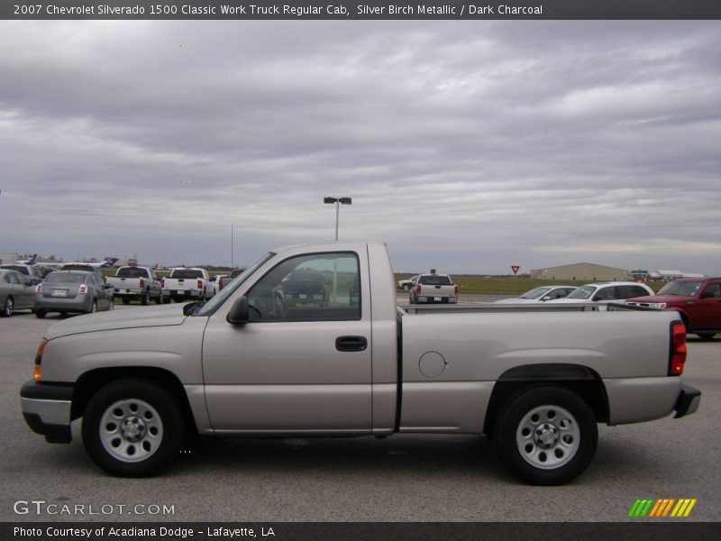 Silver Birch Metallic / Dark Charcoal 2007 Chevrolet Silverado 1500 Classic Work Truck Regular Cab