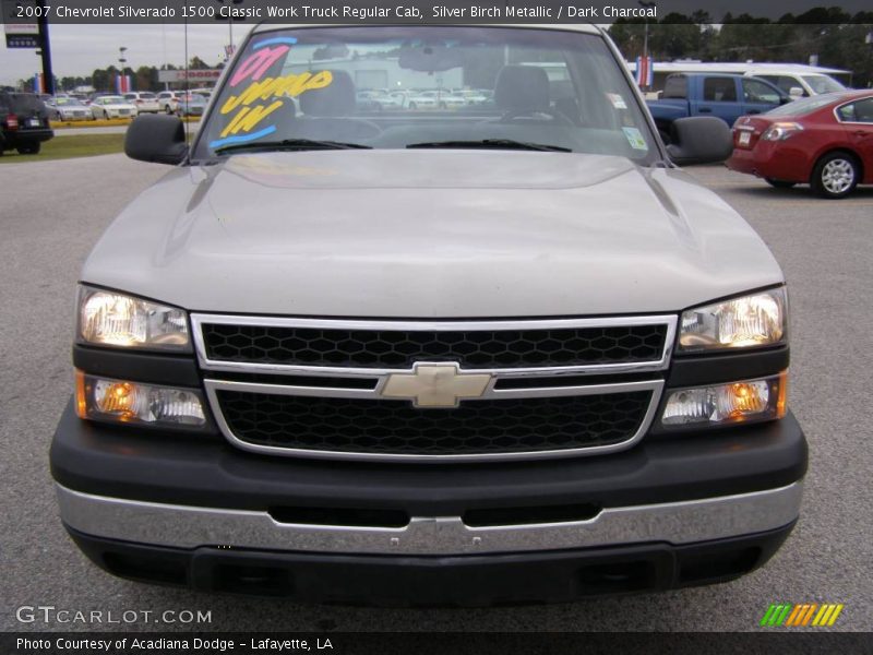 Silver Birch Metallic / Dark Charcoal 2007 Chevrolet Silverado 1500 Classic Work Truck Regular Cab