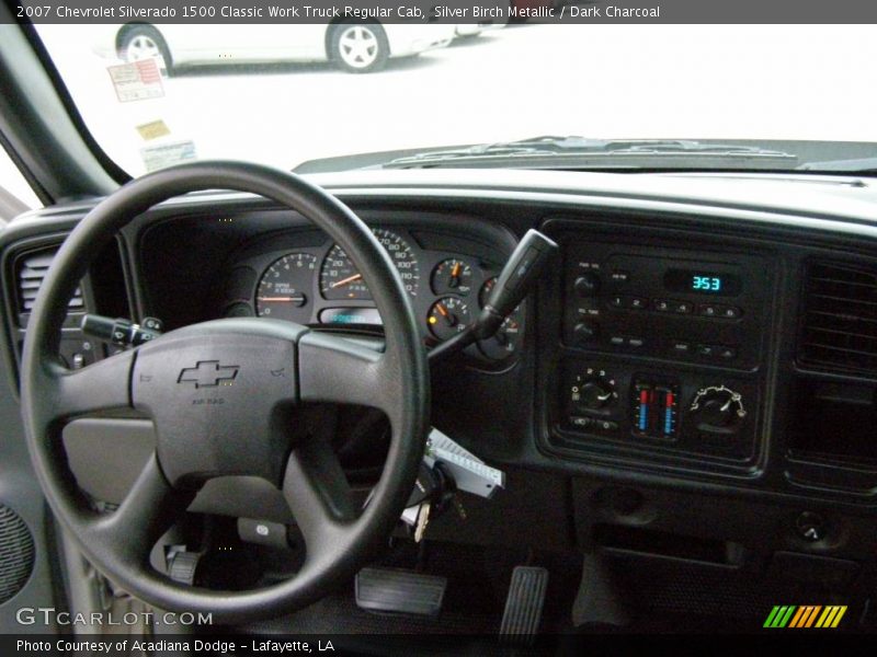Silver Birch Metallic / Dark Charcoal 2007 Chevrolet Silverado 1500 Classic Work Truck Regular Cab