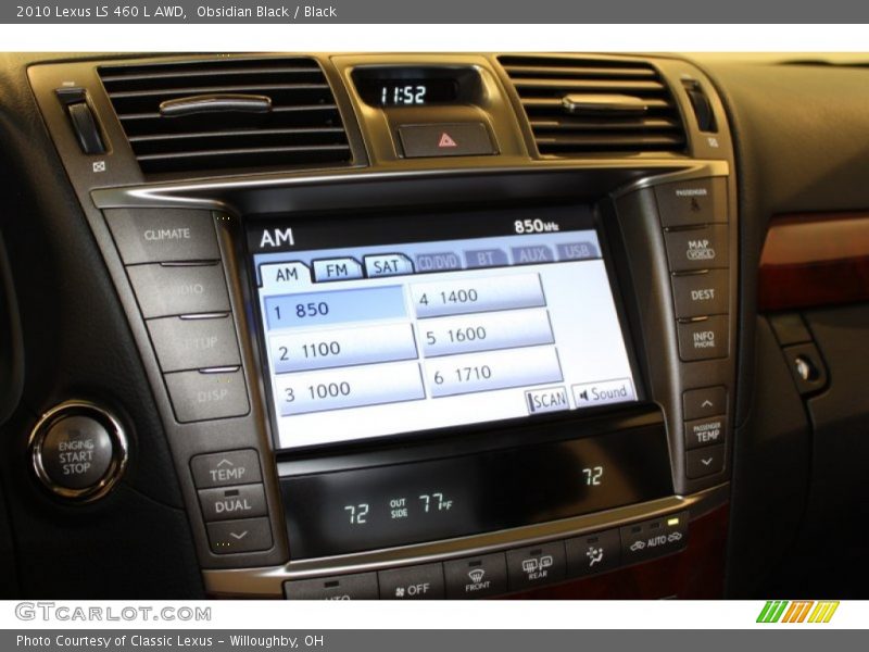 Obsidian Black / Black 2010 Lexus LS 460 L AWD