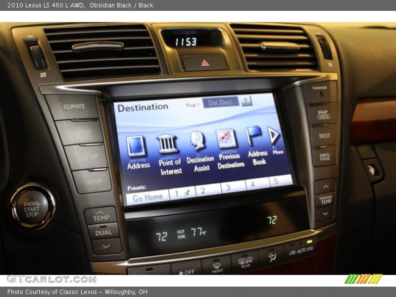 Obsidian Black / Black 2010 Lexus LS 460 L AWD