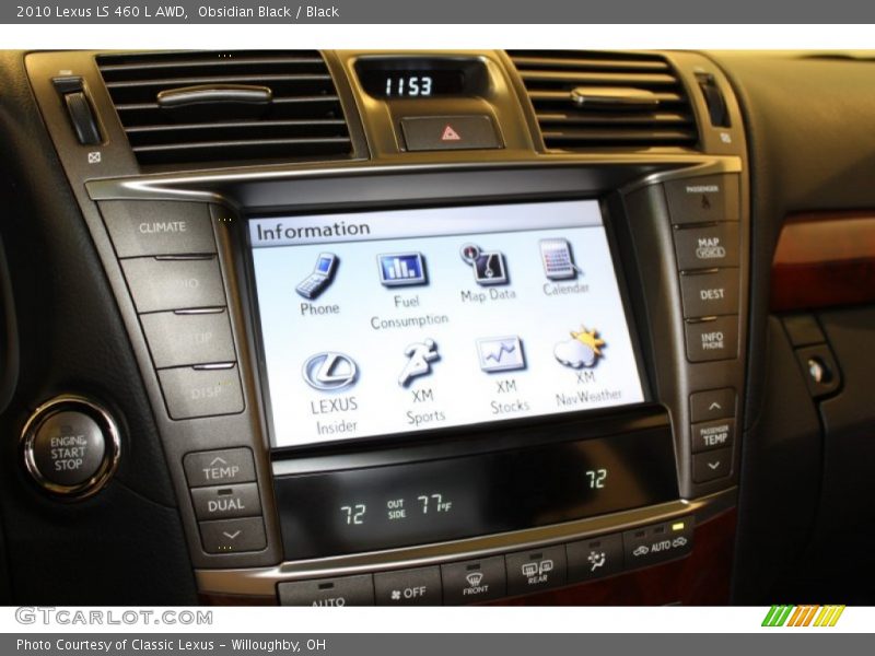 Obsidian Black / Black 2010 Lexus LS 460 L AWD