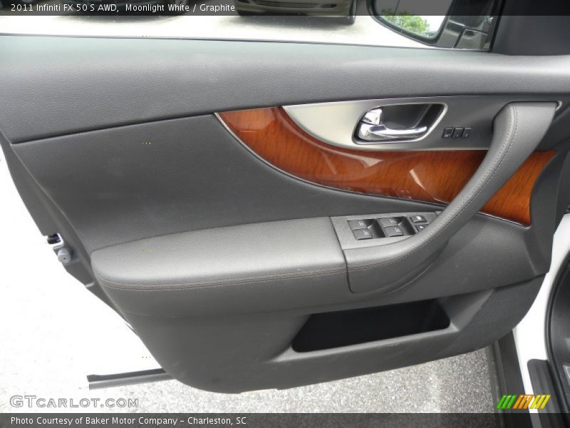 Moonlight White / Graphite 2011 Infiniti FX 50 S AWD