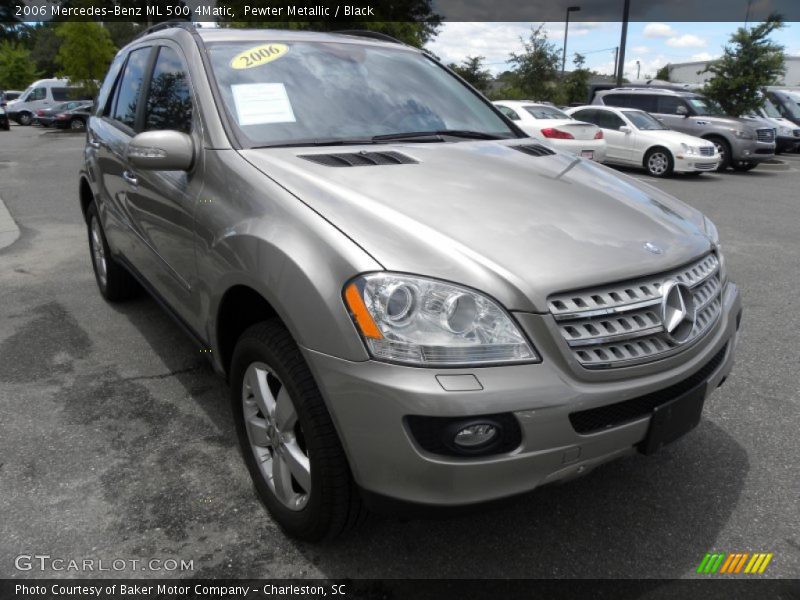 Pewter Metallic / Black 2006 Mercedes-Benz ML 500 4Matic