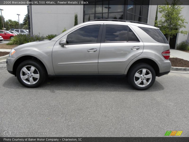 Pewter Metallic / Black 2006 Mercedes-Benz ML 500 4Matic