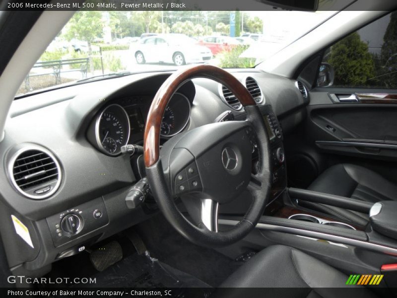 Pewter Metallic / Black 2006 Mercedes-Benz ML 500 4Matic