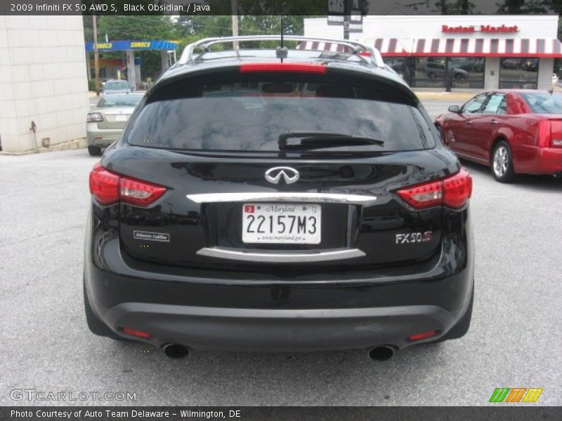 Black Obsidian / Java 2009 Infiniti FX 50 AWD S