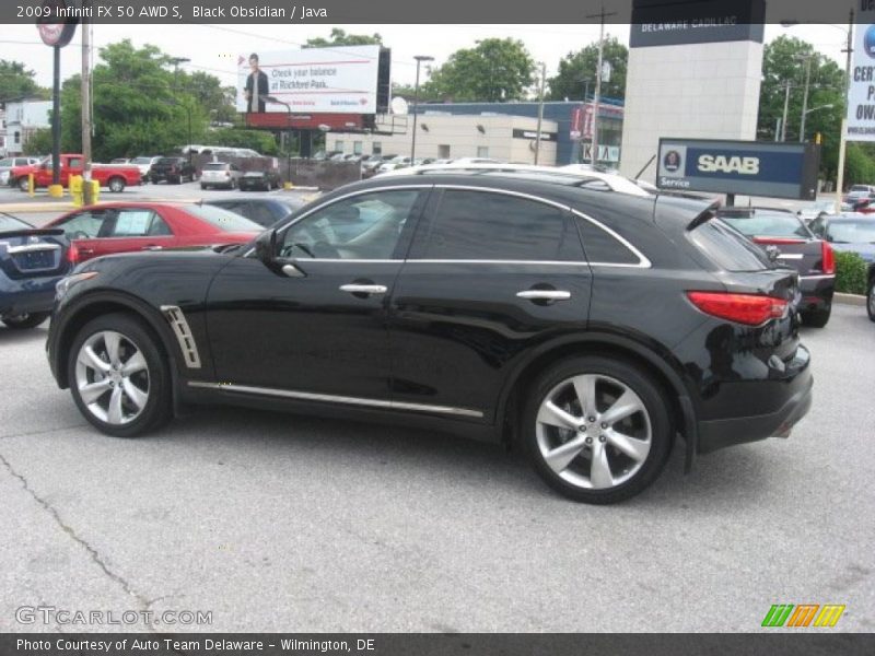 Black Obsidian / Java 2009 Infiniti FX 50 AWD S