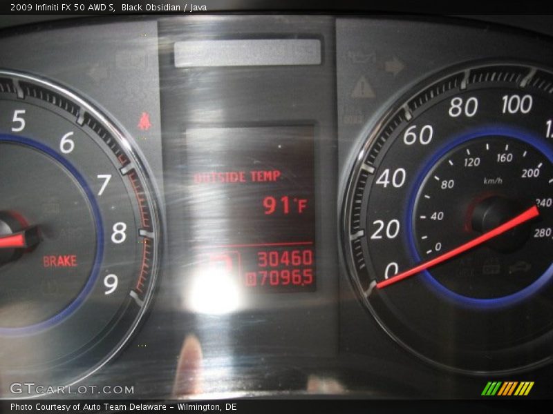 Black Obsidian / Java 2009 Infiniti FX 50 AWD S