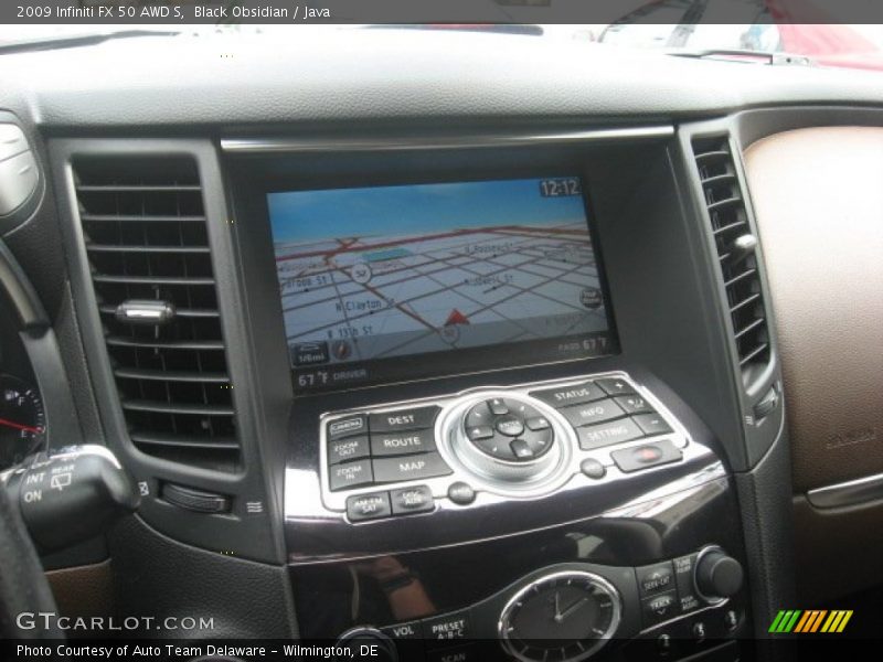 Navigation of 2009 FX 50 AWD S