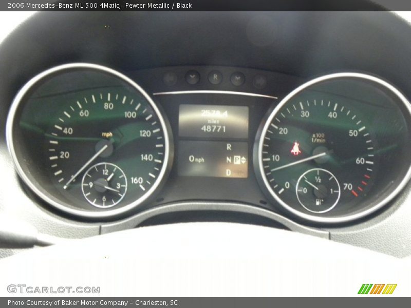Pewter Metallic / Black 2006 Mercedes-Benz ML 500 4Matic