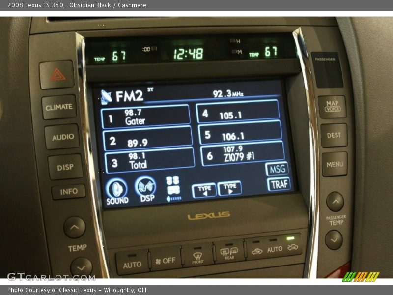 Obsidian Black / Cashmere 2008 Lexus ES 350