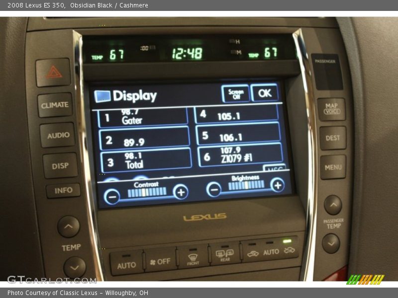 Obsidian Black / Cashmere 2008 Lexus ES 350
